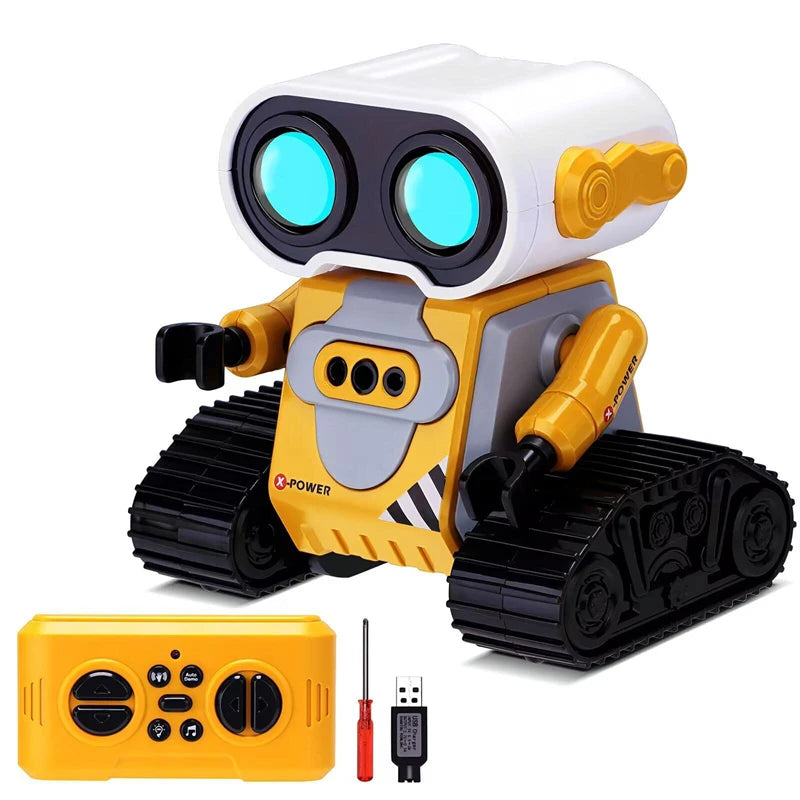 Multifunctional Remote Control Robot with LED Lights Sensing Rechargeable 2.4GHz Remote Control Smart Robot for Kids Gift