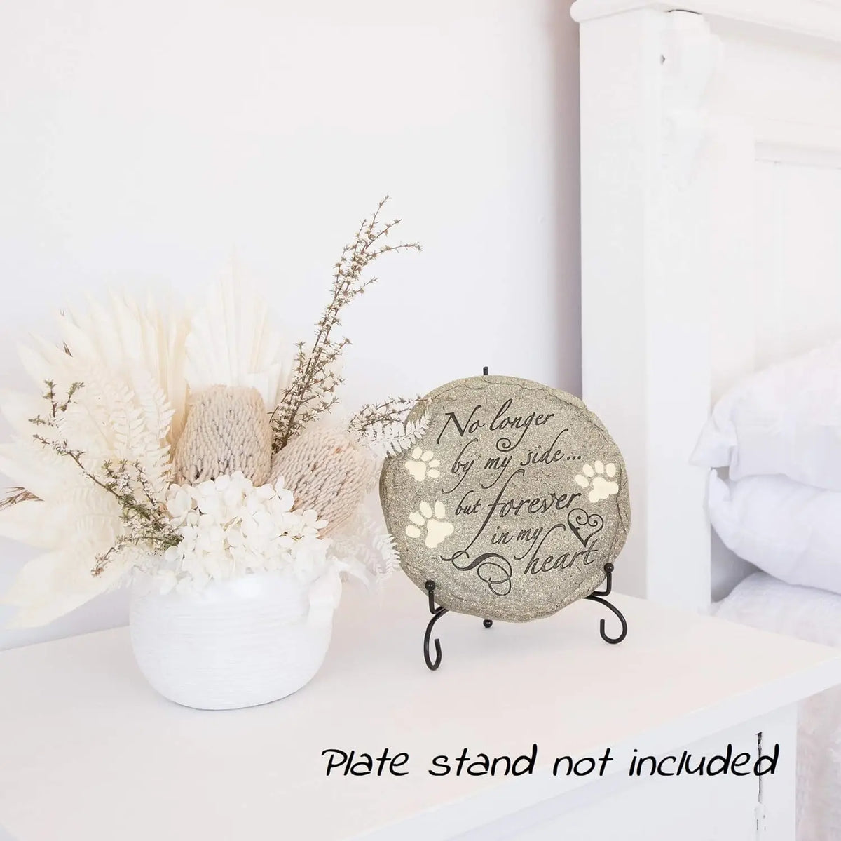 Pet memorial stone for cats & dogs, waterproof & weatherproof, keep warm memories of pets