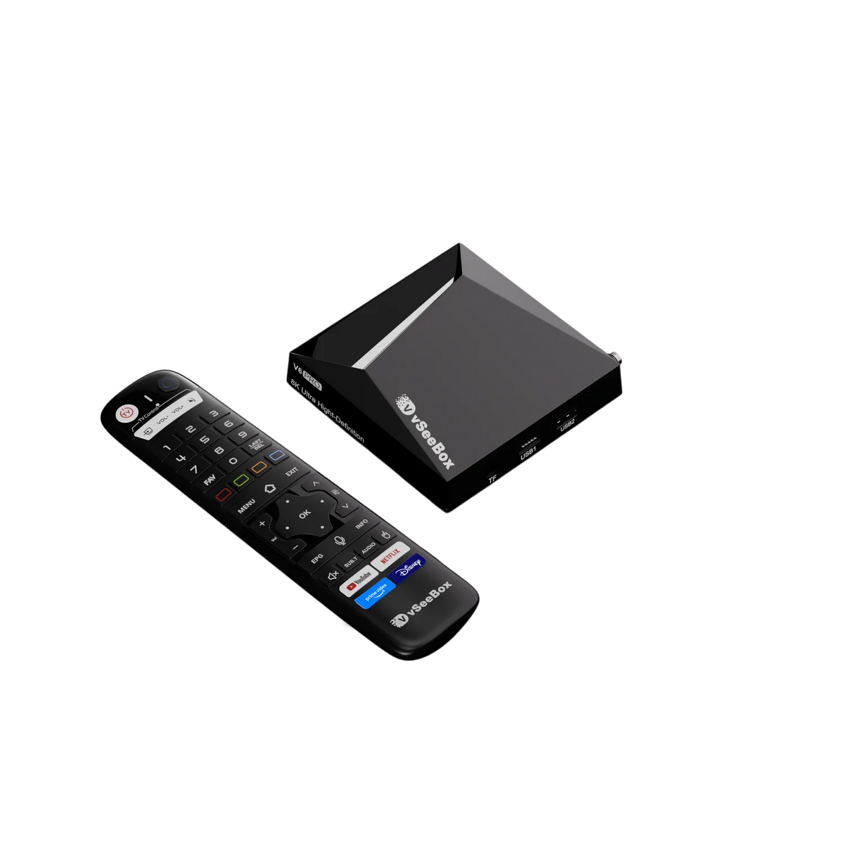 2026 Vseebox V6 Pro Android 14 TV Box 8K HDR 4GB RAM 32GB Storage with WiFi 6 and Gigabit LAN Upgraded from V5 Pro