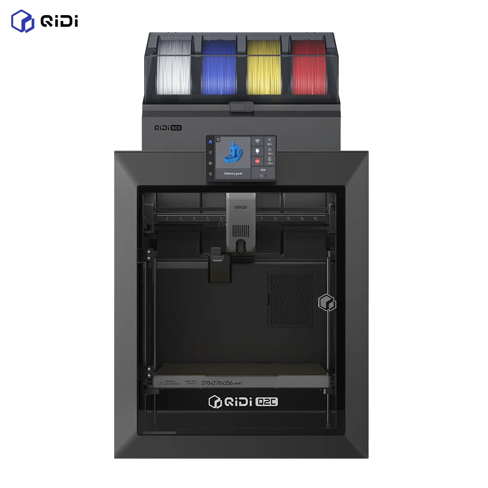 QIDI Q2C 3D Printer 600mm/s High Speed CoreXY 370°C FDM Printer 270×270×256mm + 1KG Free Filament