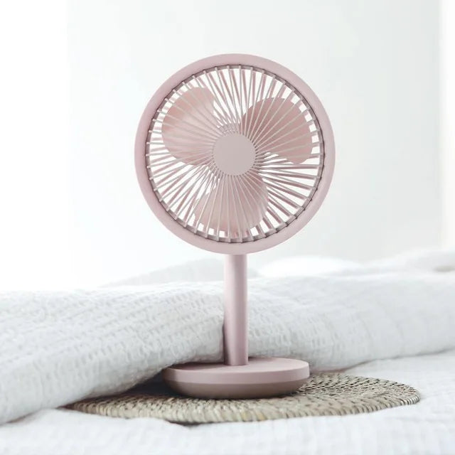 SOLOVE F5 Desktop Fan 60 Degree Shaking Head Height ,Wind Speed Adjustable 4000mAh Type-C Chargeable Light Portable Fan Home