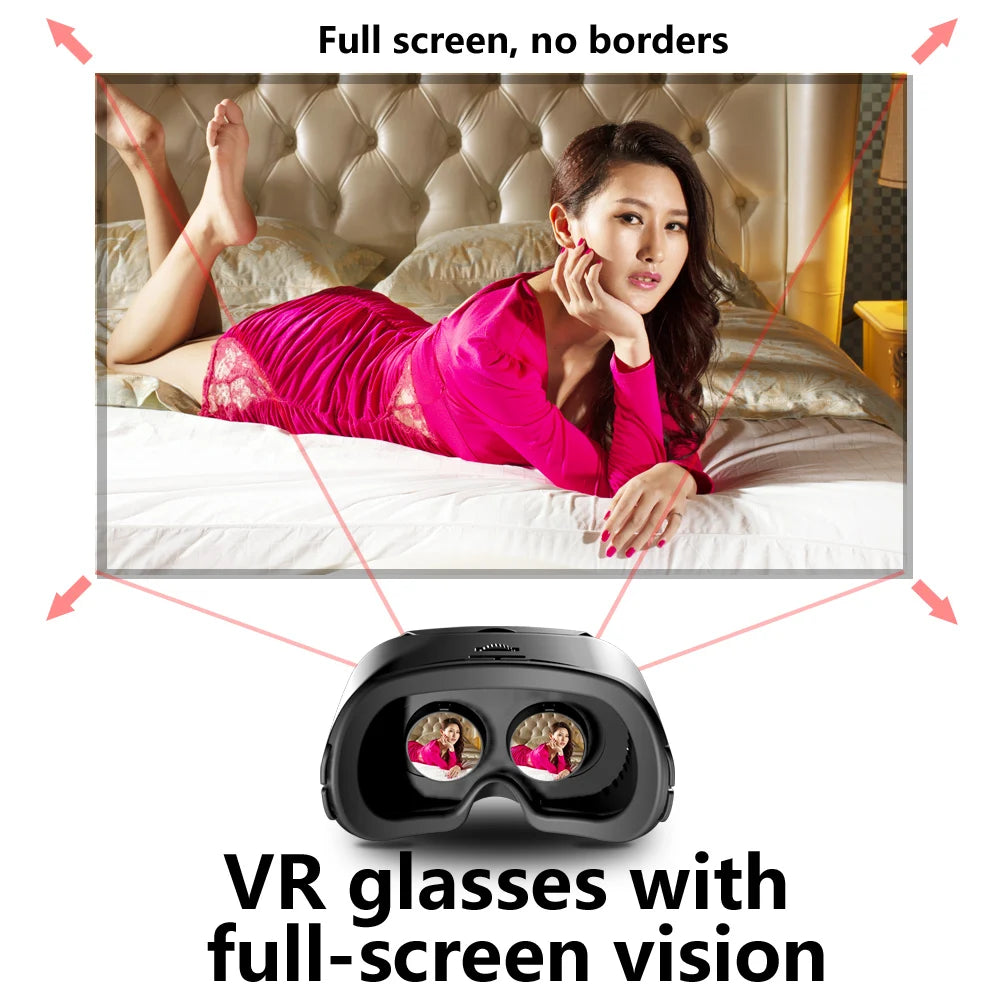3D Virtual Reality VR Glasses For iPhone Android Smartphone Cell Mobile Phone Helmet Headset Wirth Real Lenses Goggles Devices