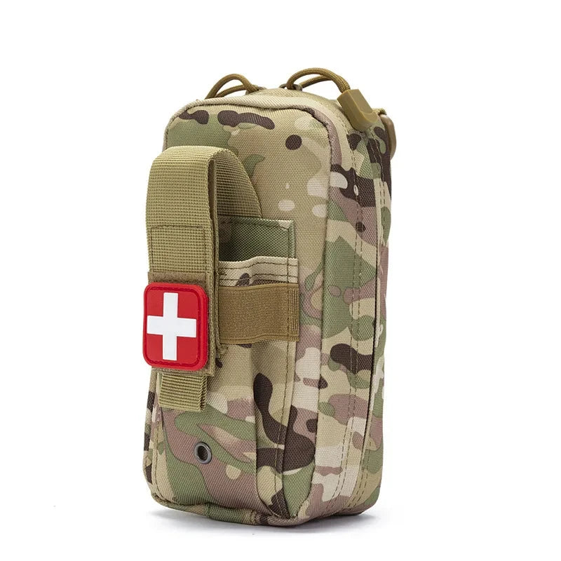 First Aid Kit Tourniquet Medical Rescue EDC Pouch Gauze Scissors Molle Survival Tool For  Camping Hiking