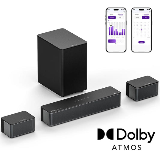 ULTIMEA 5.1 Soundbar with Dolby Atmos, 3D Surround System Soundbar for TV with Wireless Subwoofer,  APP Control, Home Theater TV
