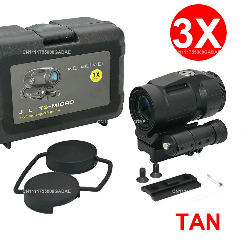 R5XDR GEN II + JULIET5 5X Combo Kit JULIET3 3X Magnifier Rifle Holographic Red Dot Sightscope Flip to Side 20mm Picatinny Mount