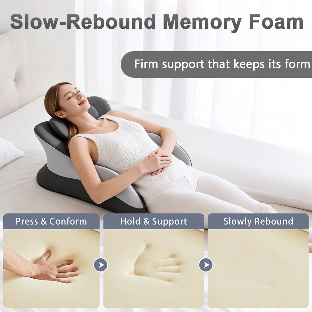 Multifunctional Memory Foam Prone Reading Pillow Relieve Neck Arm Fatigue Removable Headrest Anti-Slip Ideal for Bed Reading Wat