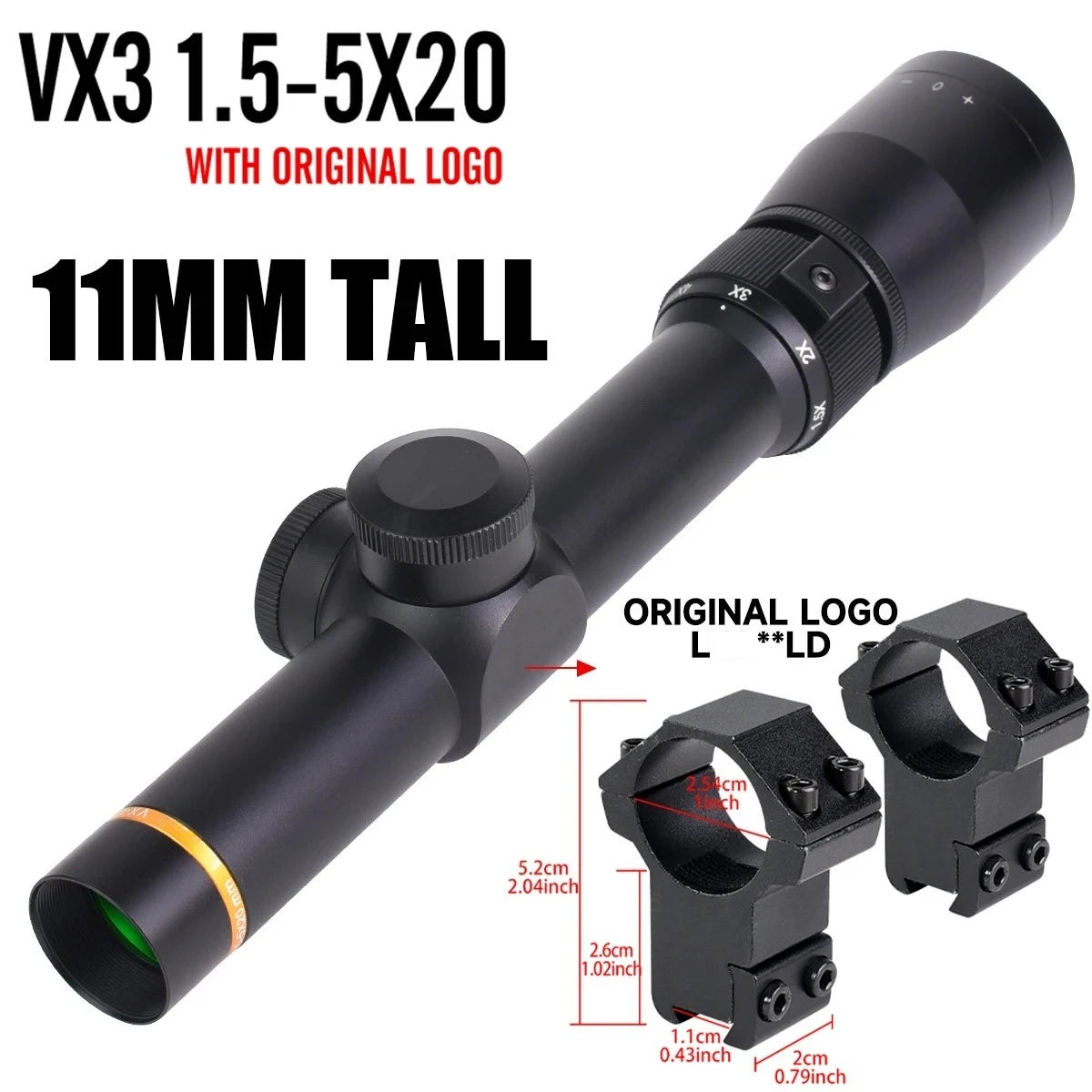 LE***LD VX-3 4.5-14X50 3-9x40 1.5-5x20 Professional Tactical Optics Sight Ar15 Scope Collimator 11mm/20mm Rail