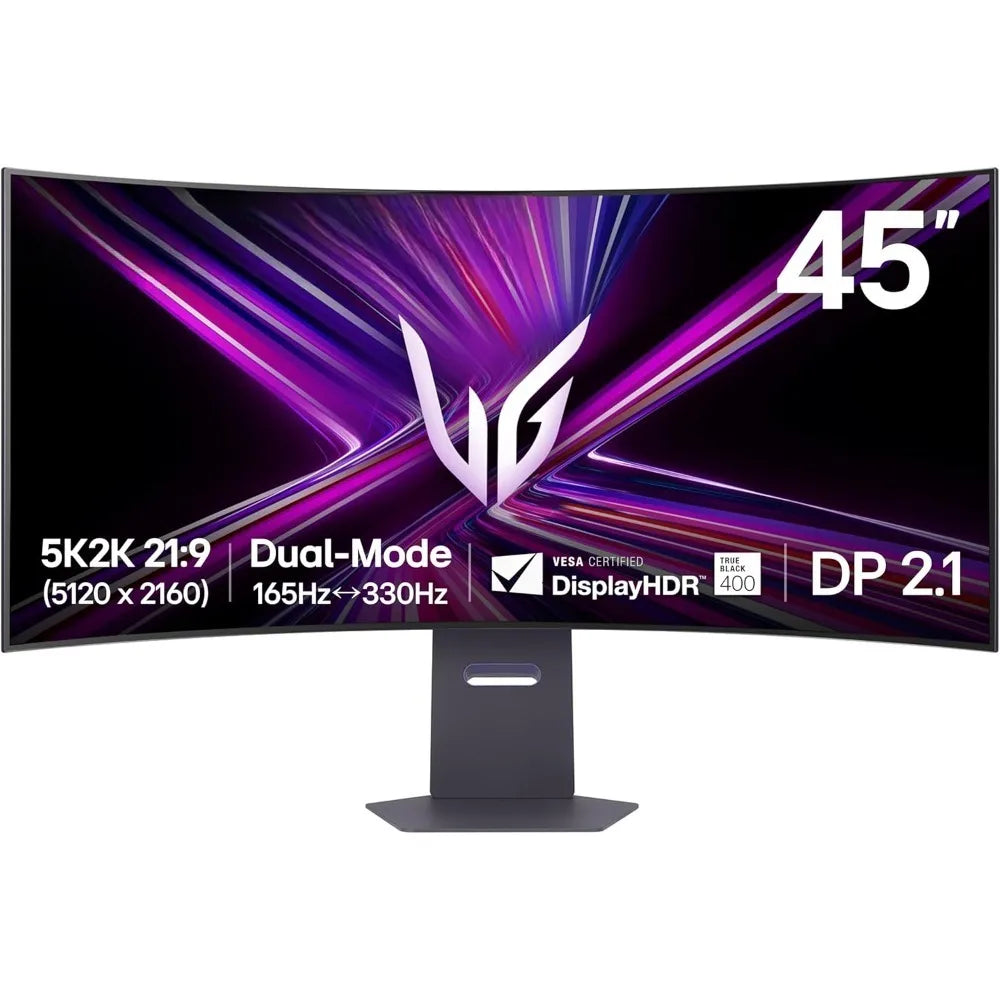Curved OLED Gaming Monitor 45 Inch 5120x2160 WUHD 165Hz 0.03ms G-Sync FreeSync HDR USB-C DP2.1
