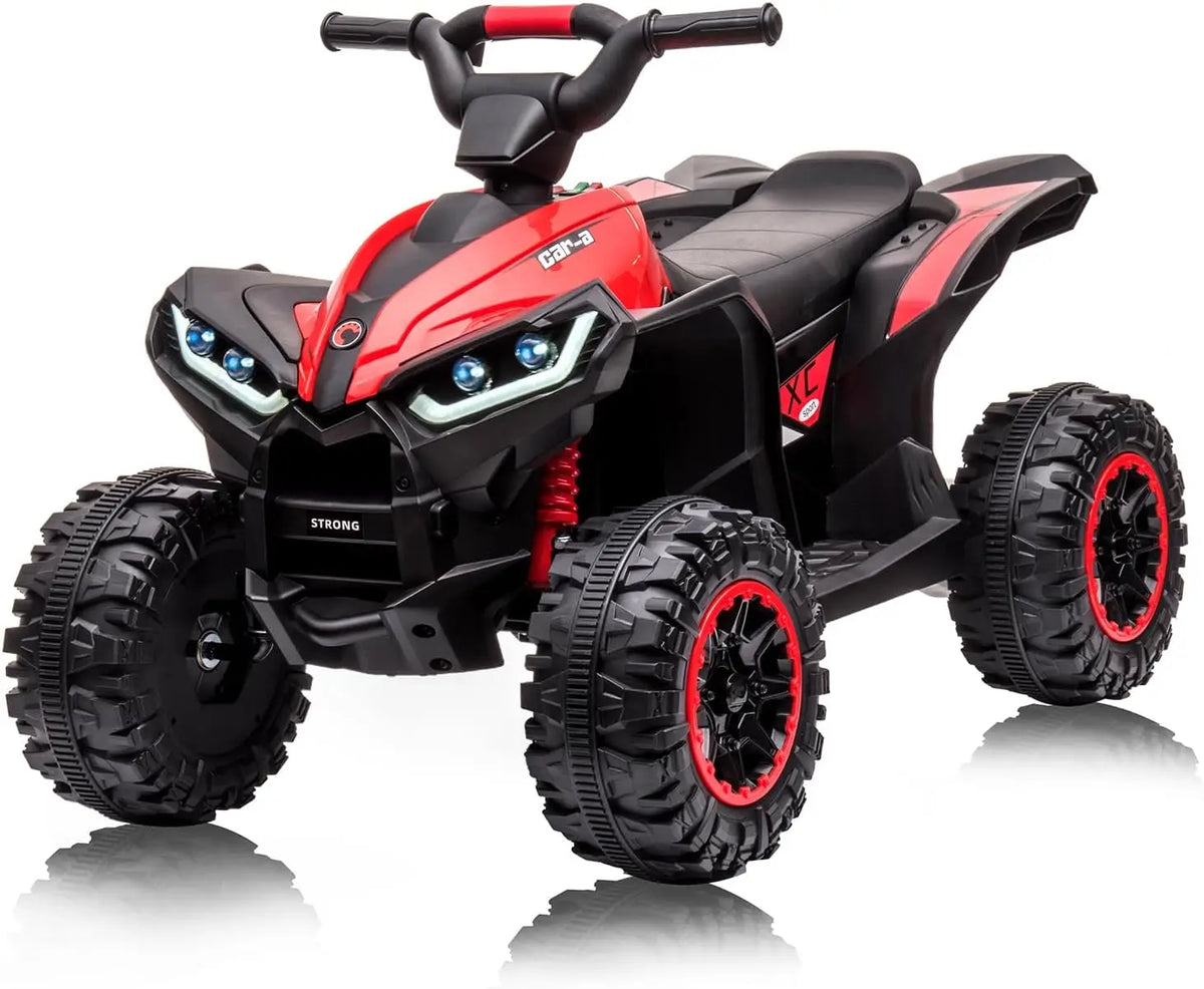 TWISTER.CK Pink 12V Electric Ride-On ATV for Kids – 4-Wheeler Quad with Remote Control, LED Lights, Music, High/Low Speed, USB, Battery Powered, for Toddlers Ages 3-8