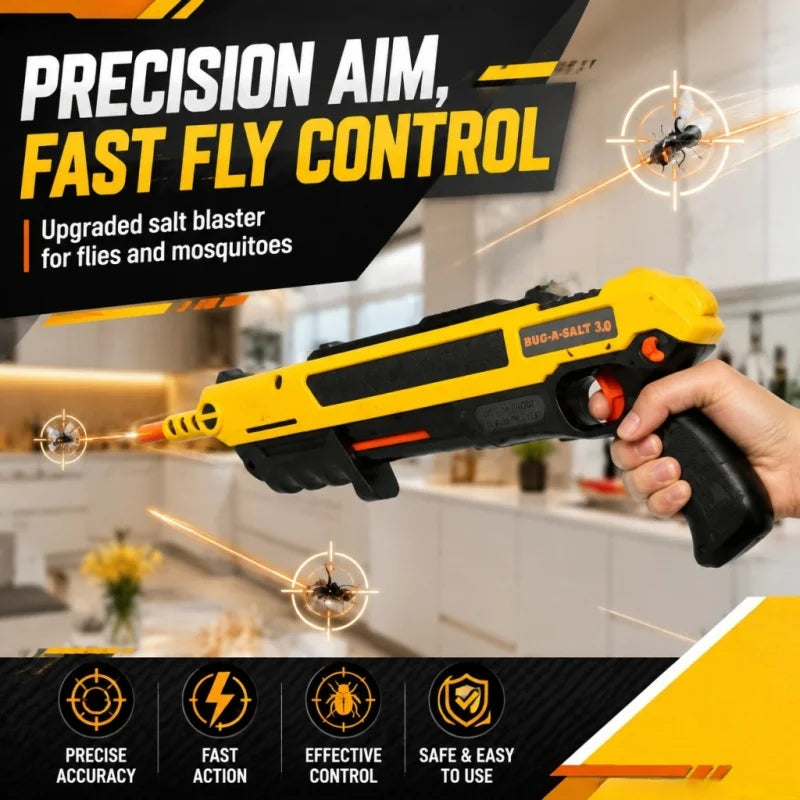 2026 Upgraded Bug A Salt Gun 3.0 Salt Shotgun Fly Mosquito Killer Adult Insect Toy Pest Control Salt Shooter New Model Powerful