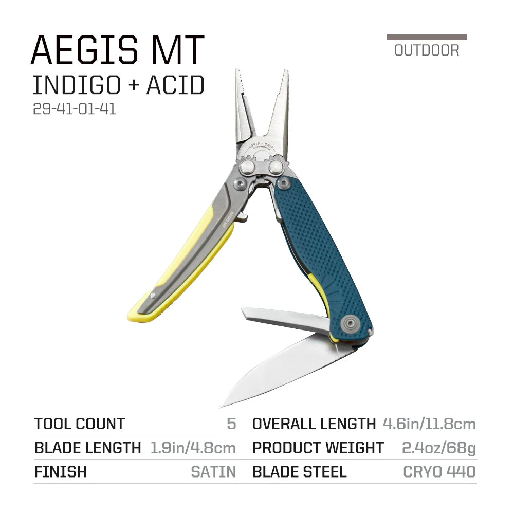 SOG 5 in 1 Aegis MT Mini Portable Multitool Pliers With Precision Cutting Pliers Soft Wire Cutter Tweezers Bottle Opener Ultralight EDC Pocket Gear For Daily Carry Camping Hunting Fishing Emergency Survival Outdoor Utility Mu