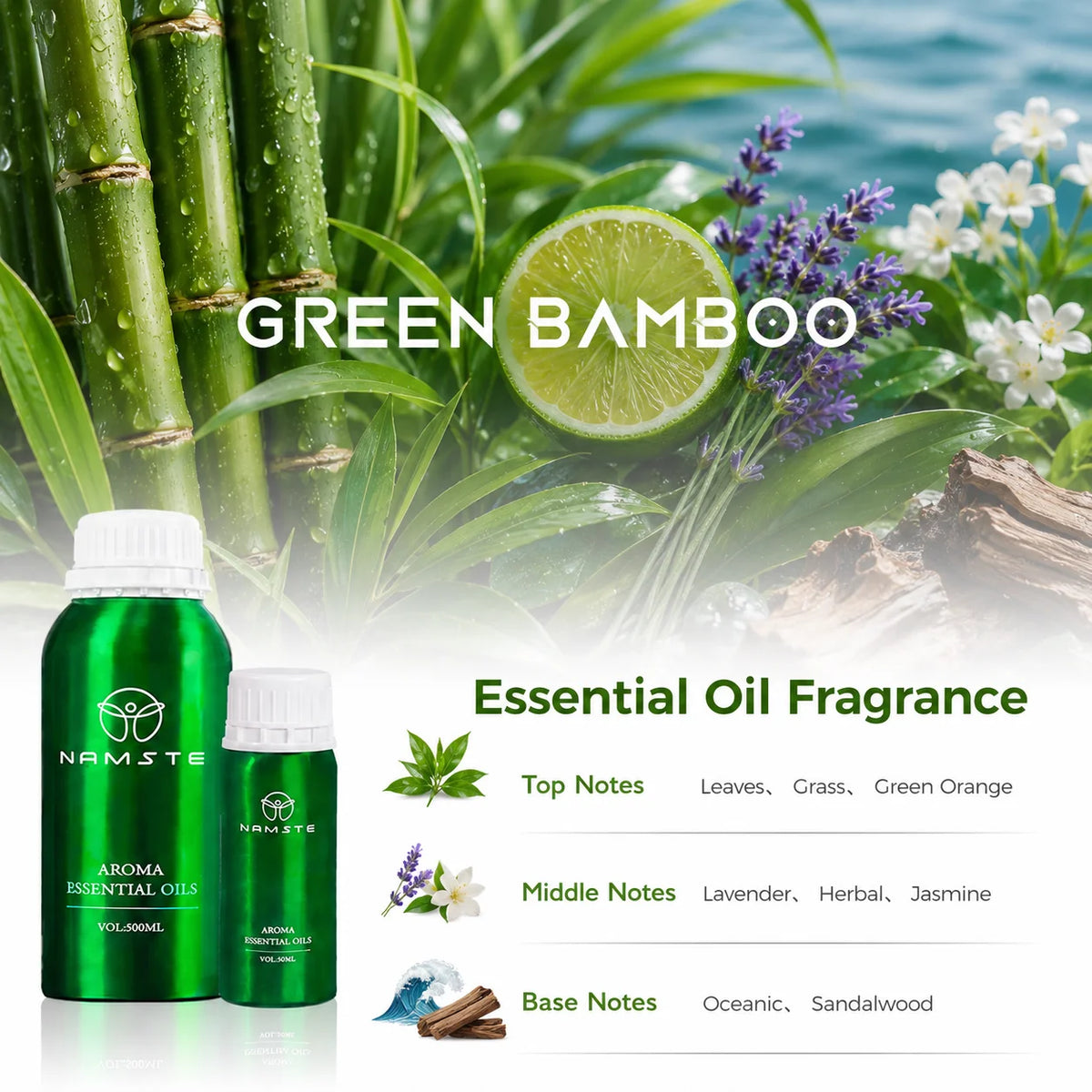 NAMSTE 100ML Top Perfume Hotel Essential Oils Room Fragrance Oils Home Flavoring Aroma Diffuser Essential Oil Jasmine Luxury