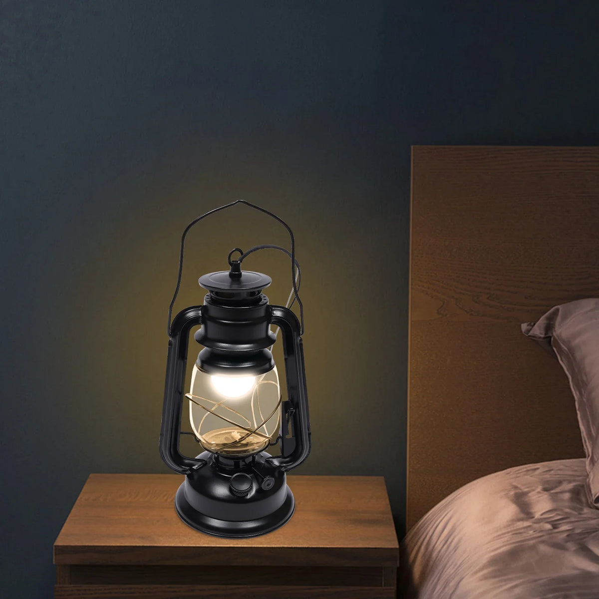 NEWEST Rustic Wall Sconce Lantern Light,Vintage Wall Lamp,  Indoor Old Fashioned Lantern for Hallway Farmhouse Loft Black