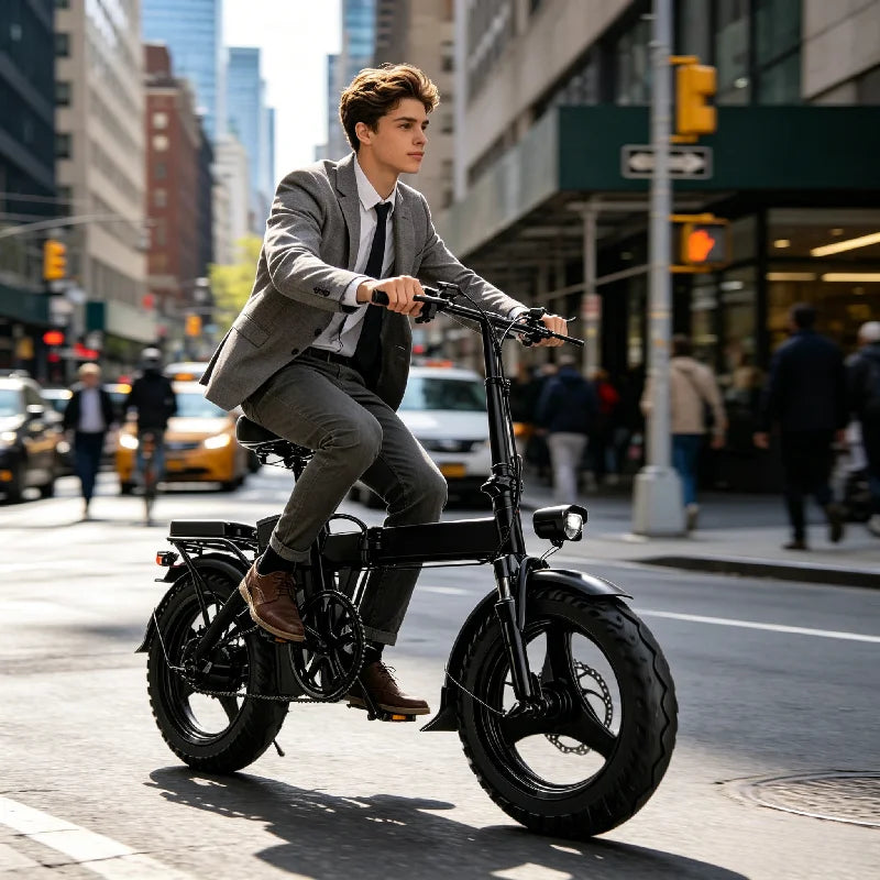 Adult Electric Bike for Household Daily Use, UL2849 Safety Certified, Adjustable Seat & Front Brake, Factory Original, US Warehouse Shipping