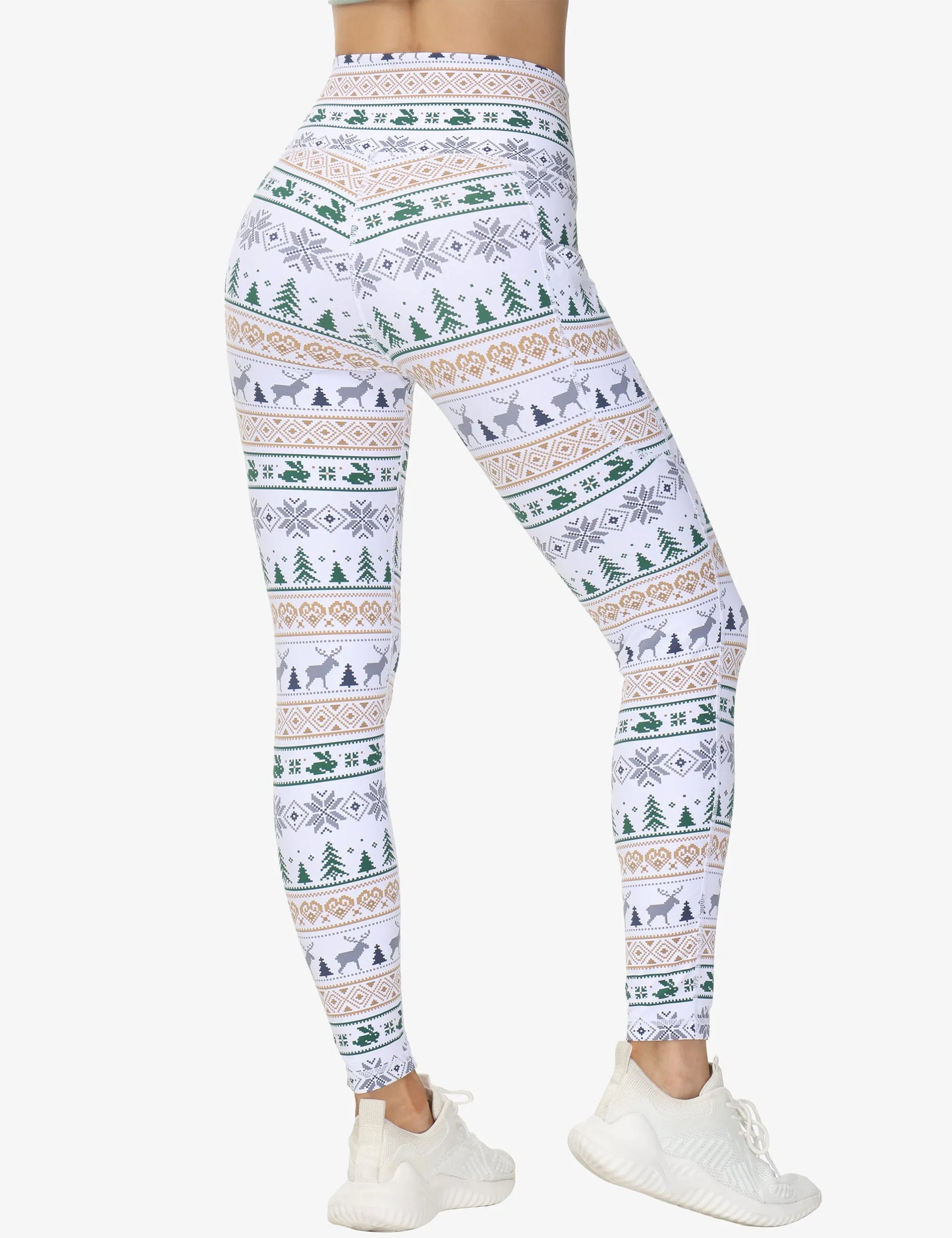 THE GYM PEOPLE Women's Cross Waist Workout Leggings Tummy Control High Waisted Athletic Yoga Pants with Pockets