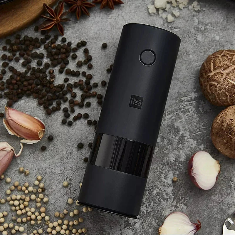 YouPin HUOHOU Electric Spice Mill Grinder Portable Kitchen Tool Grinding Cooking Pepper Seasonings Spices Grain Mill Salt Shaker