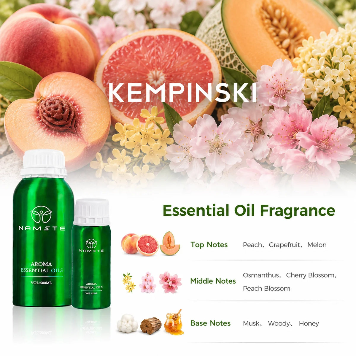 NAMSTE 100ML Top Perfume Hotel Essential Oils Room Fragrance Oils Home Flavoring Aroma Diffuser Essential Oil Jasmine Luxury