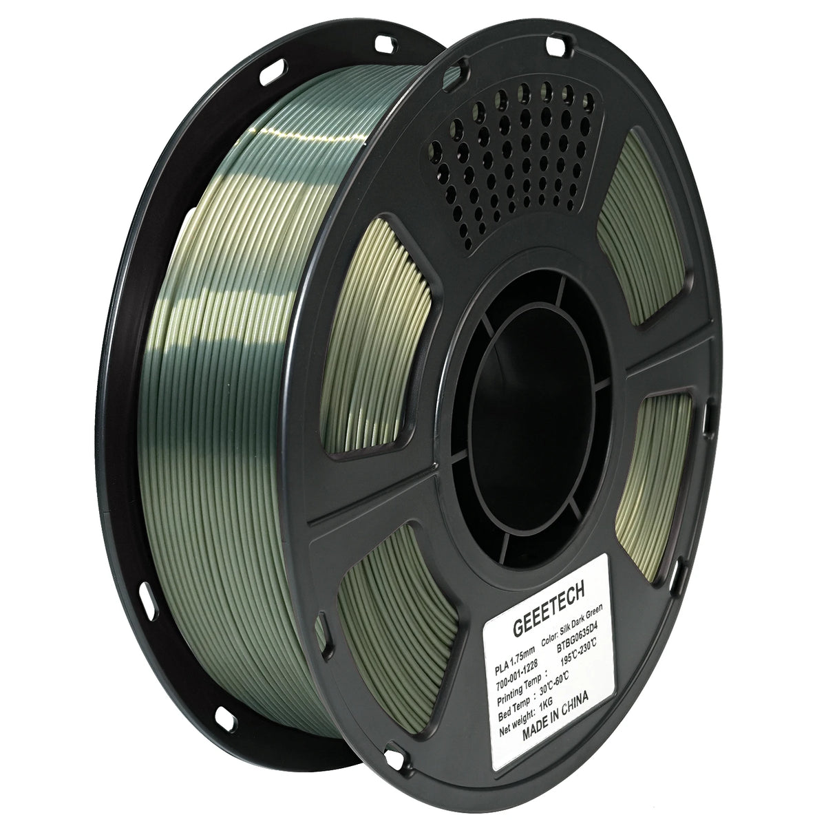 GEEETECH 3D Silk PLA Filament 1kg 1.75mm Spool Wire for 3D Printer Material, Safety, Vacuum Packaging Suitable For Bambu Lab