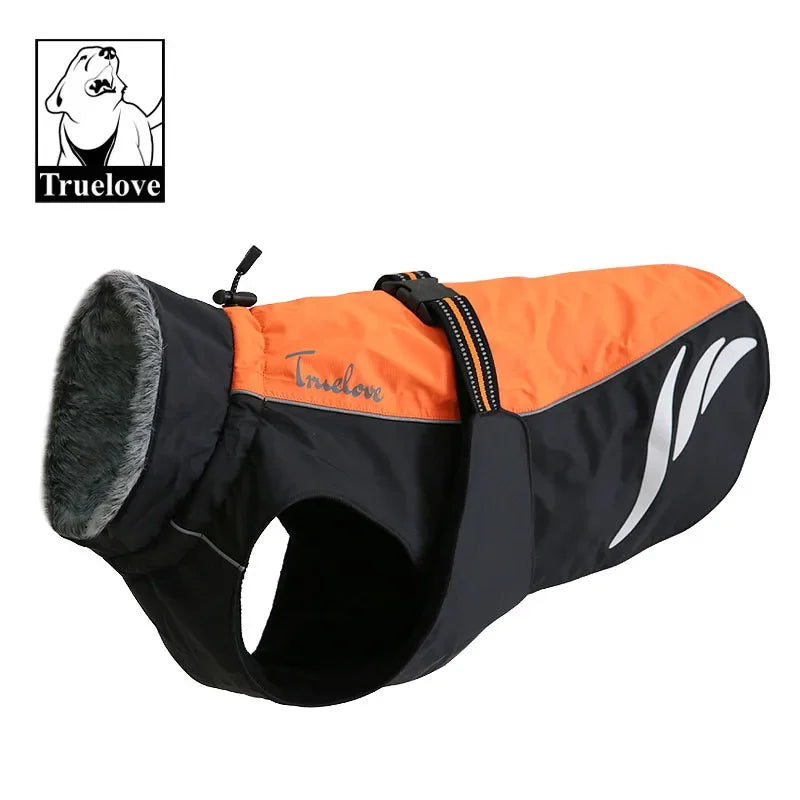 Truelove Waterproof Dog Winter Coat Vest Outdoor Reflective Walking Warm Pet Jacket Clothes for Large Small Dogs TLG2371