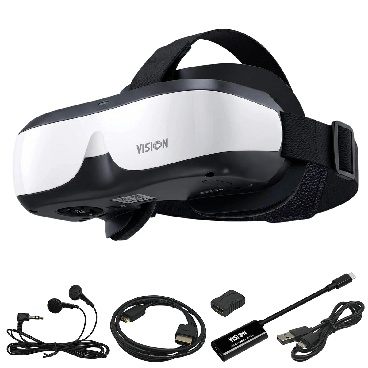 Portable Head Mounted Monitor 300 Inch 290g Ultra-Light Personal Theater 720P HDMI Wearable Display for Gaming & Movies