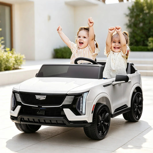 24V 2 Seat Kids Electric Ride On Car With 2.4G Parent Remote, Dual 130W Motors, Spring Suspension, LED Lights, Music Truck Toy