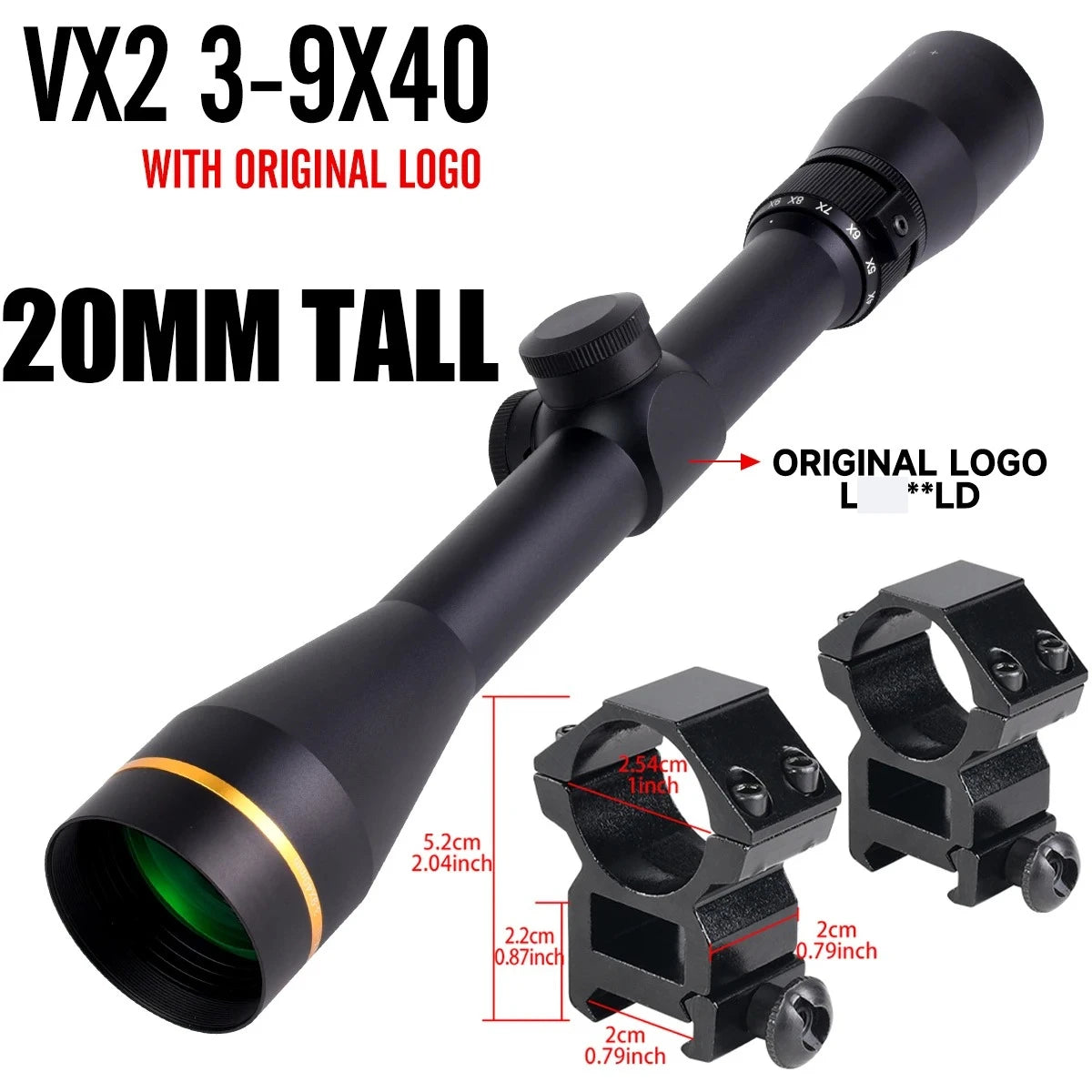 LE***LD VX-3 4.5-14X50 3-9x40 1.5-5x20 Professional Tactical Optics Sight Ar15 Scope Collimator 11mm/20mm Rail