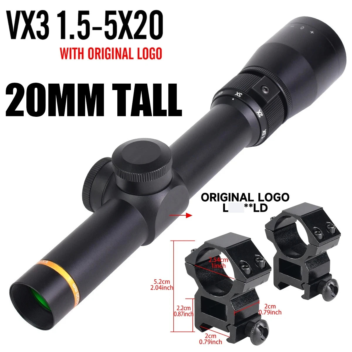 LE***LD VX-3 4.5-14X50 3-9x40 1.5-5x20 Professional Tactical Optics Sight Ar15 Scope Collimator 11mm/20mm Rail