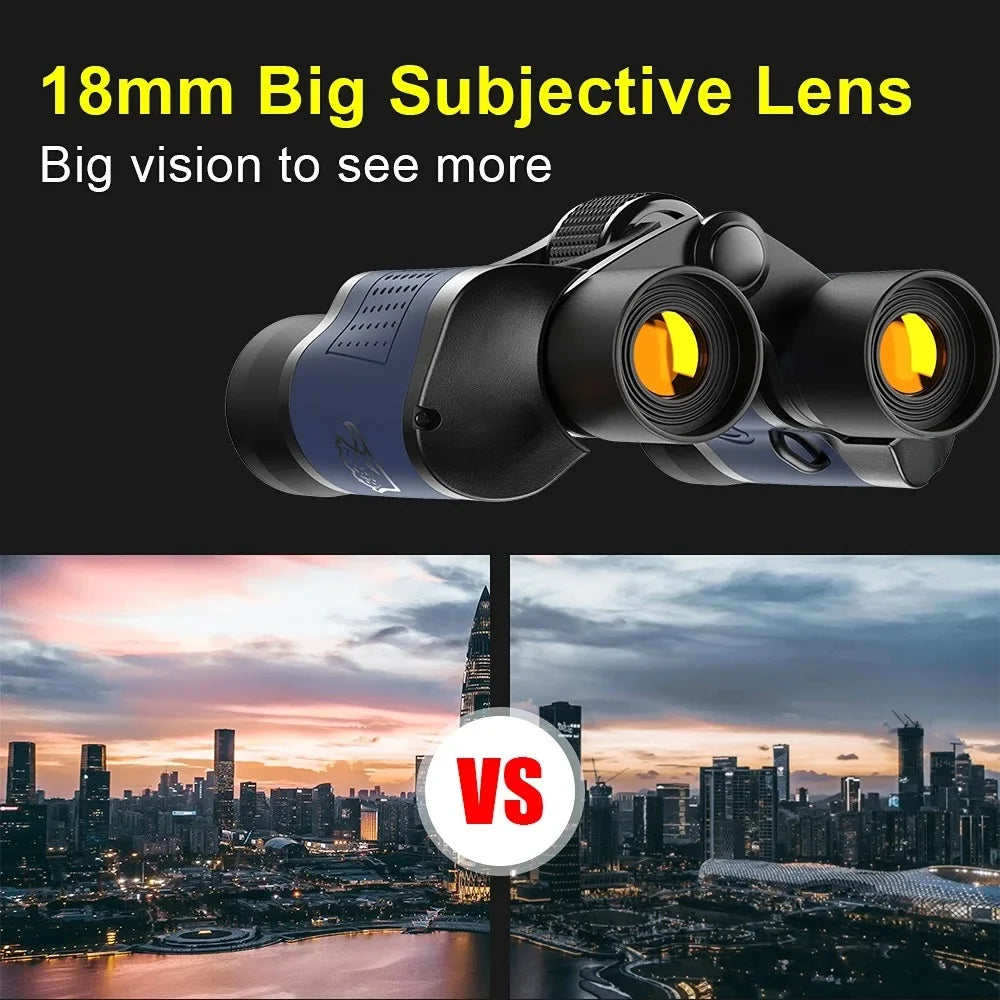 Camping Binoculars 60X60 Long Range 15000m HD High Power Telescope Tourism Binoculars Long Range Powerful Binoculars Hunting