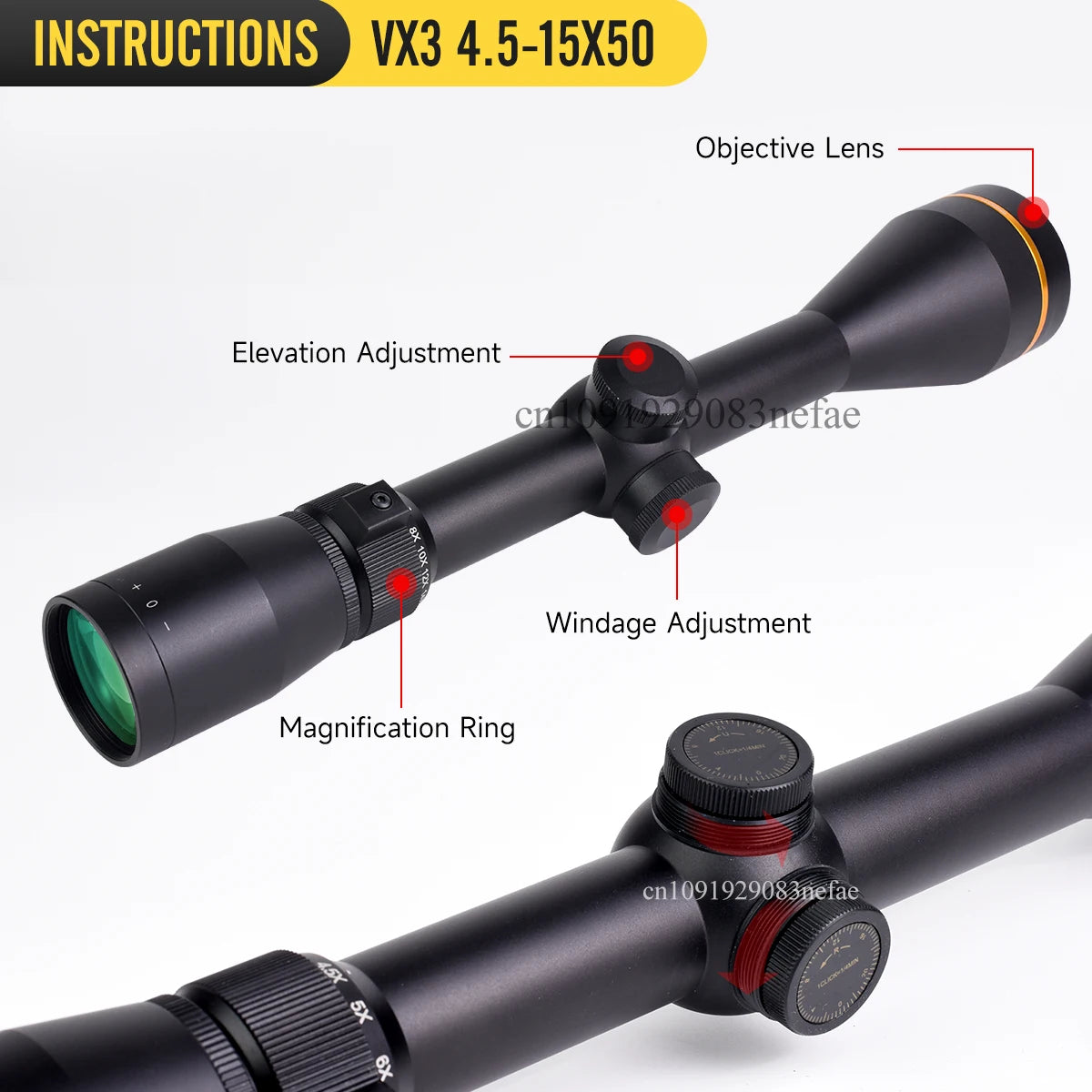 LE***LD VX-3 4.5-14X50 3-9x40 1.5-5x20 Professional Tactical Optics Sight Ar15 Scope Collimator 11mm/20mm Rail