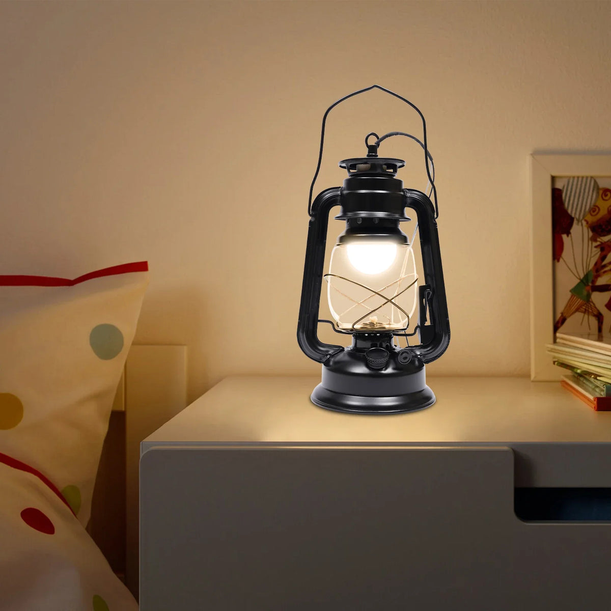 NEWEST Rustic Wall Sconce Lantern Light,Vintage Wall Lamp,  Indoor Old Fashioned Lantern for Hallway Farmhouse Loft Black