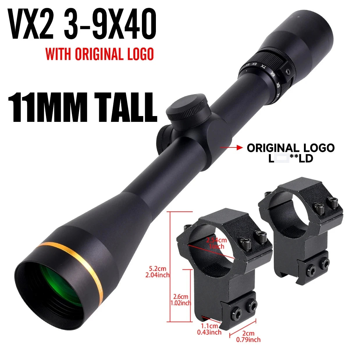 LE***LD VX-3 4.5-14X50 3-9x40 1.5-5x20 Professional Tactical Optics Sight Ar15 Scope Collimator 11mm/20mm Rail