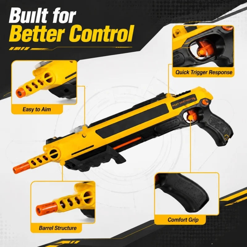 2026 Upgraded Bug A Salt Gun 3.0 Salt Shotgun Fly Mosquito Killer Adult Insect Toy Pest Control Salt Shooter New Model Powerful