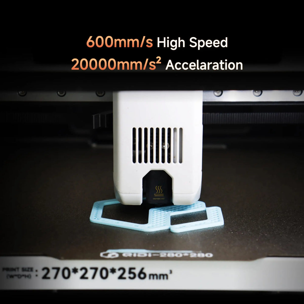 QIDI Q2C 3D Printer 600mm/s High Speed CoreXY 370°C FDM Printer 270×270×256mm + 1KG Free Filament