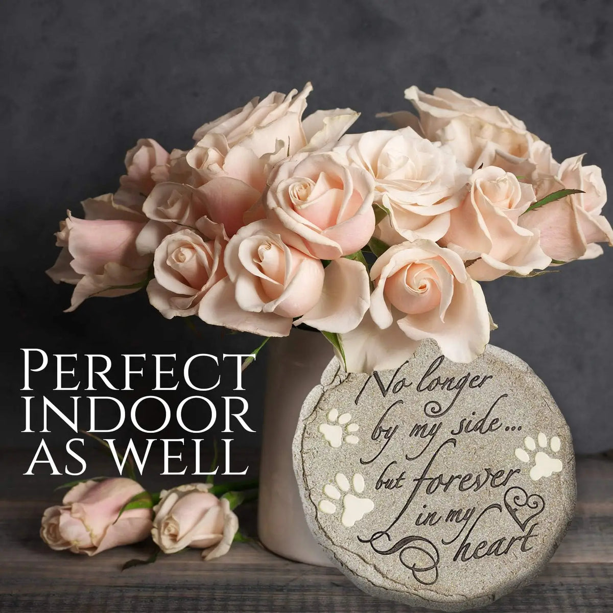 Pet memorial stone for cats & dogs, waterproof & weatherproof, keep warm memories of pets