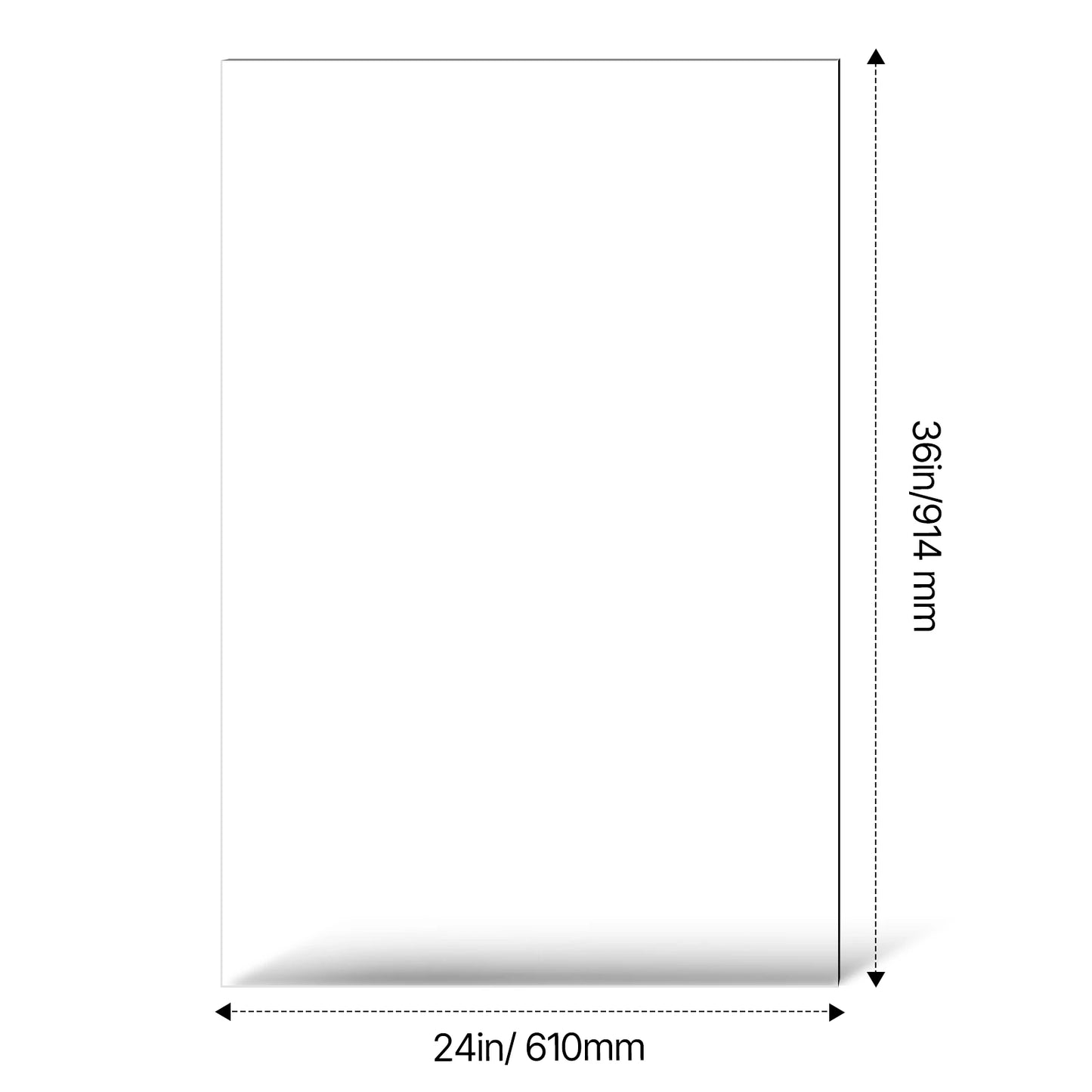 SucceBuy PET/Plexiglass Sheets 5-Pack Plastic Sheet 24x36Inch 0.04Inch Thick Transparent Clear Flexible Plastic Panels for Craft