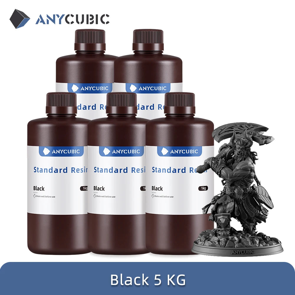 ANYCUBIC 5KG Standard Resin 3D Printer High Precision Standard Resin 3D Printing DIY Figurines Materials For Photon Mono 5s Pro