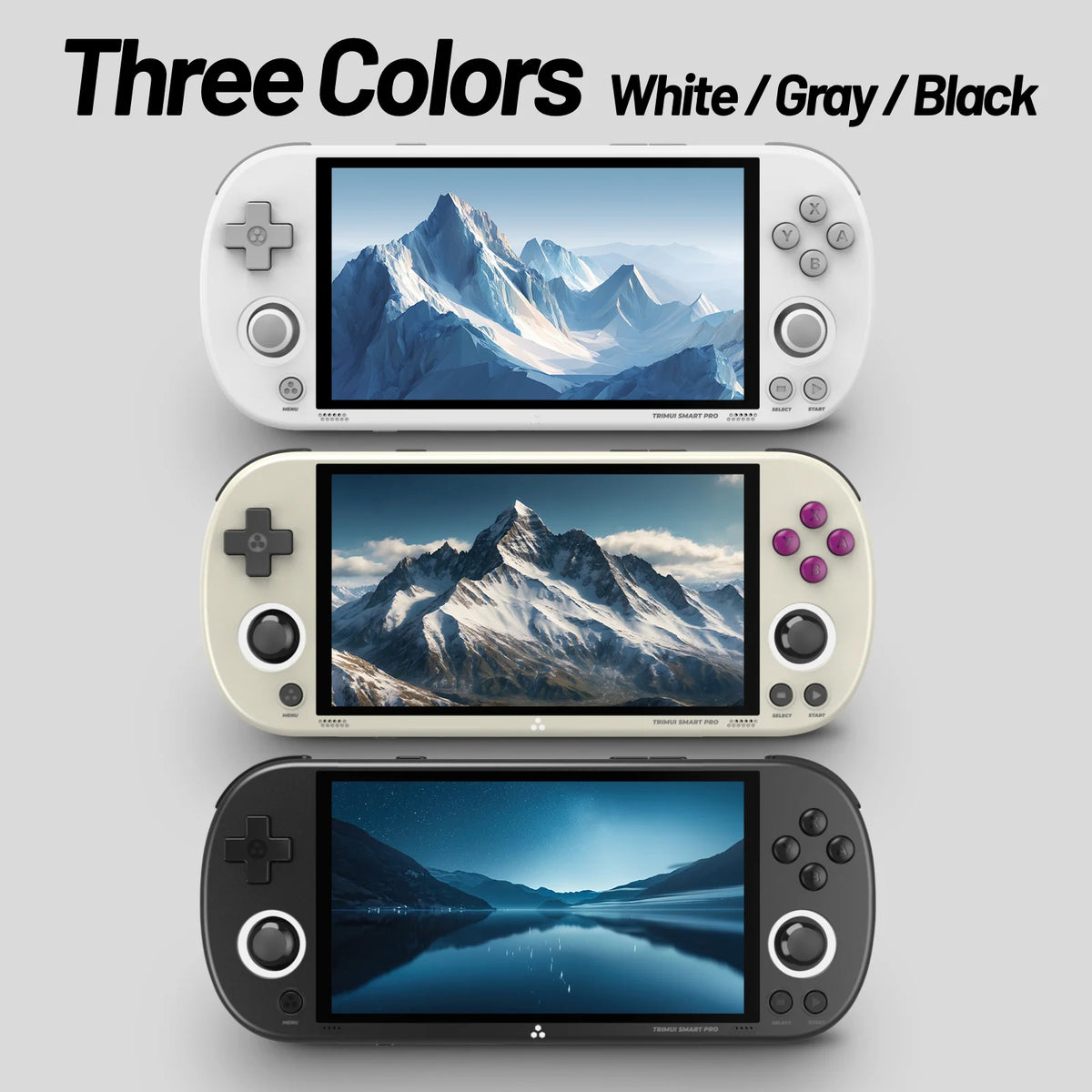 Trimui Smart Pro Handheld Game Console 4.96'' IPS Screen Linux System Joystick RGB Lighting Trimui Retro Video Game Console Gift