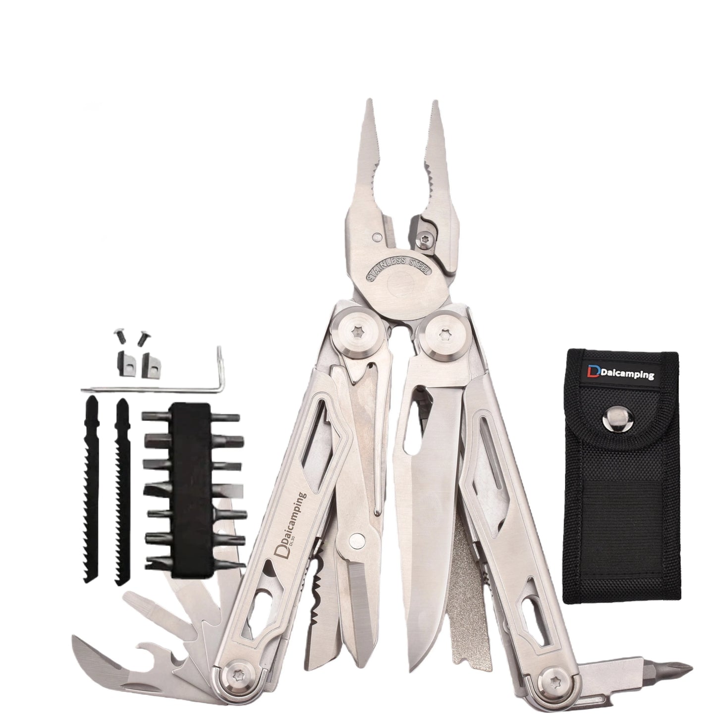 Daicamping DL301 DL30 DL1 Diy Multi Tool Folding  Knife Multi-tool Clamp EDC Manual Hand Tools Multifunctional Plier Multitools