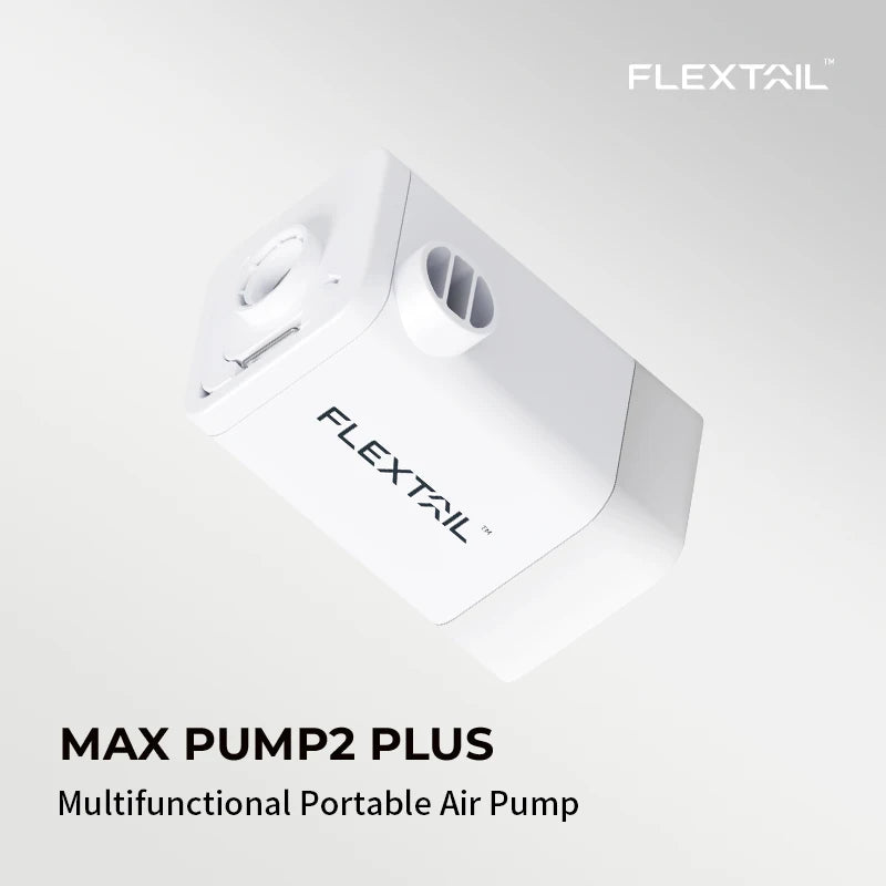 FLEXTAIL MAX PUMP 2 PLUS - Electric Air Pump with Camping Light and Emergency Power Supply, 4800mAh Battery, Dual Pressure Level