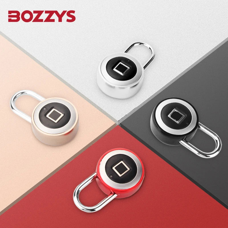 Smart Lock Fingerprint Padlock IP68 Waterproof 0.5s Unlock 20 Fingerprints USB Rechargeable for Luggage Gym Office Safe