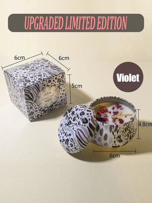4pcs/1pc Boxed Scented Candle Set, Assorted Fragrances, Long-Lasting, Smokeless Ideal For Holidays, Weddings, Home Decor, Room Decor, Seasonal Decor