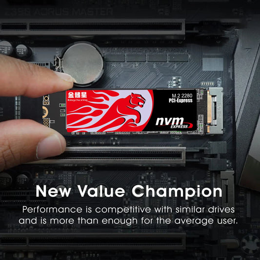 Kingchuxing SSD NVMe M.2 Hard Drive SSD 1TB M.2 NVMe SSD 512GB PCIe 3.0 Internal for Laptop Desktop SSD41504
