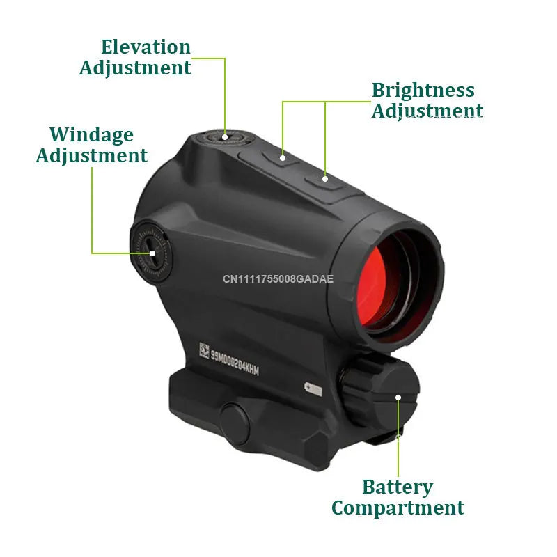 R5XDR GEN II + JULIET5 5X Combo Kit JULIET3 3X Magnifier Rifle Holographic Red Dot Sightscope Flip to Side 20mm Picatinny Mount