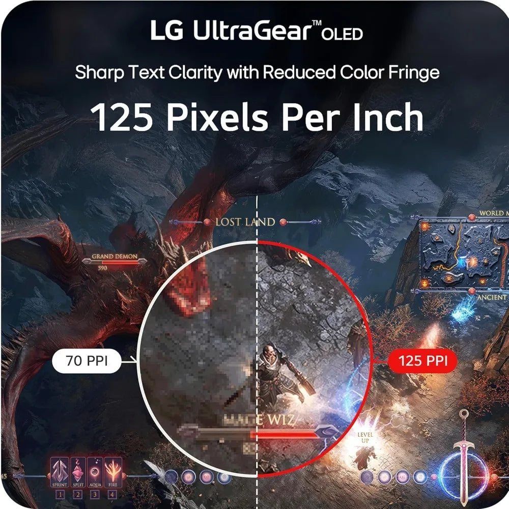Curved OLED Gaming Monitor 45 Inch 5120x2160 WUHD 165Hz 0.03ms G-Sync FreeSync HDR USB-C DP2.1