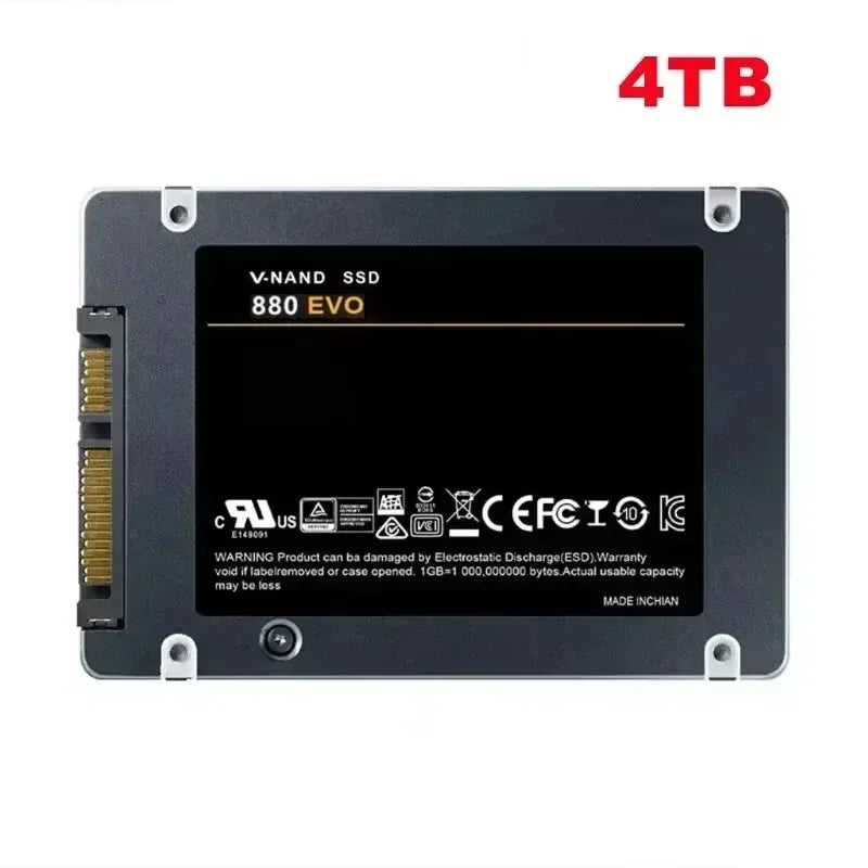 2026 Original 880 EVO Internal SSD 2TB 4TB Solid State Drive SATA 3.0 MLC 2.5 Inch for Laptop Desktop PC PS4 PS5 - New Hard Disk