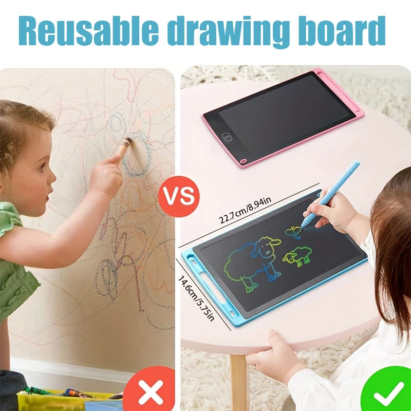 LCD Writing Tablet for Kids, 8.5 Inch Colorful Doodle Board Drawing Tablet, Educational Learning Toys Birthday Gifts for Boys Girls, Christmas Gift