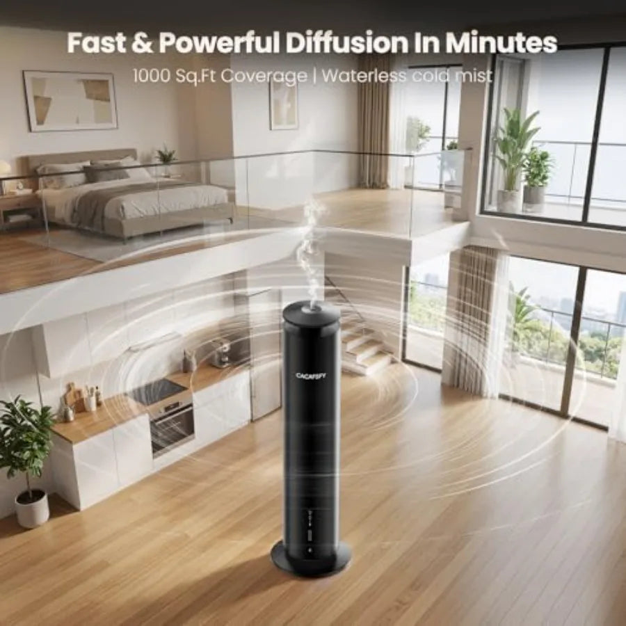 Waterless Essential Oil Diffuser for Large Room up to 1000 Sq Ft - Smart Hotel Scent Diffuser for Home with App, Remote Timer,