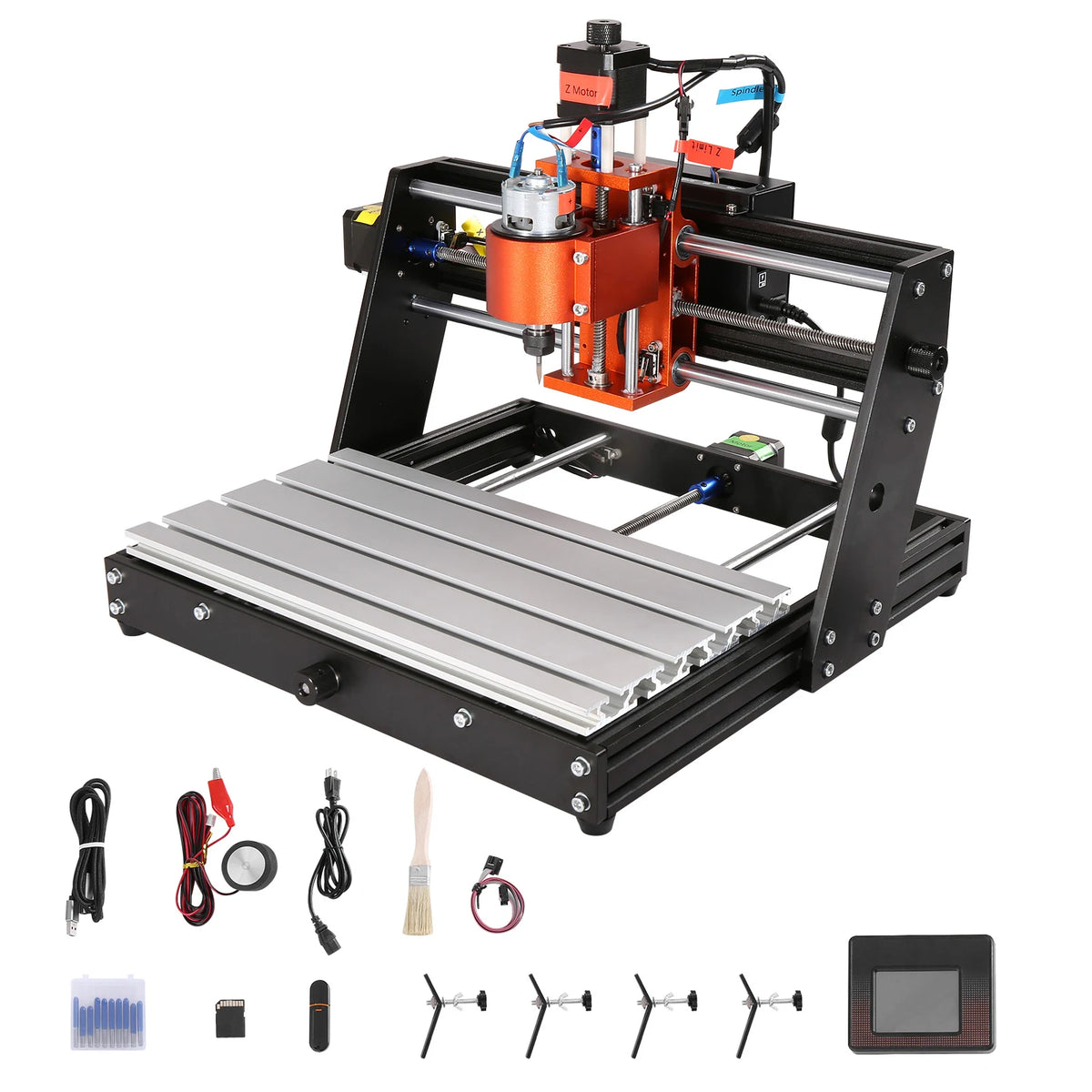 SucceBuy 3 Axis CNC Router Machine GRBL Control Wood Engraving Carving Milling Machine Kit for Wood Acrylic MDF PVC Plastic Foam