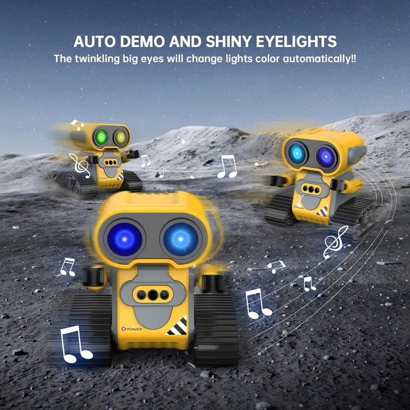 Multifunctional Remote Control Robot with LED Lights Sensing Rechargeable 2.4GHz Remote Control Smart Robot for Kids Gift