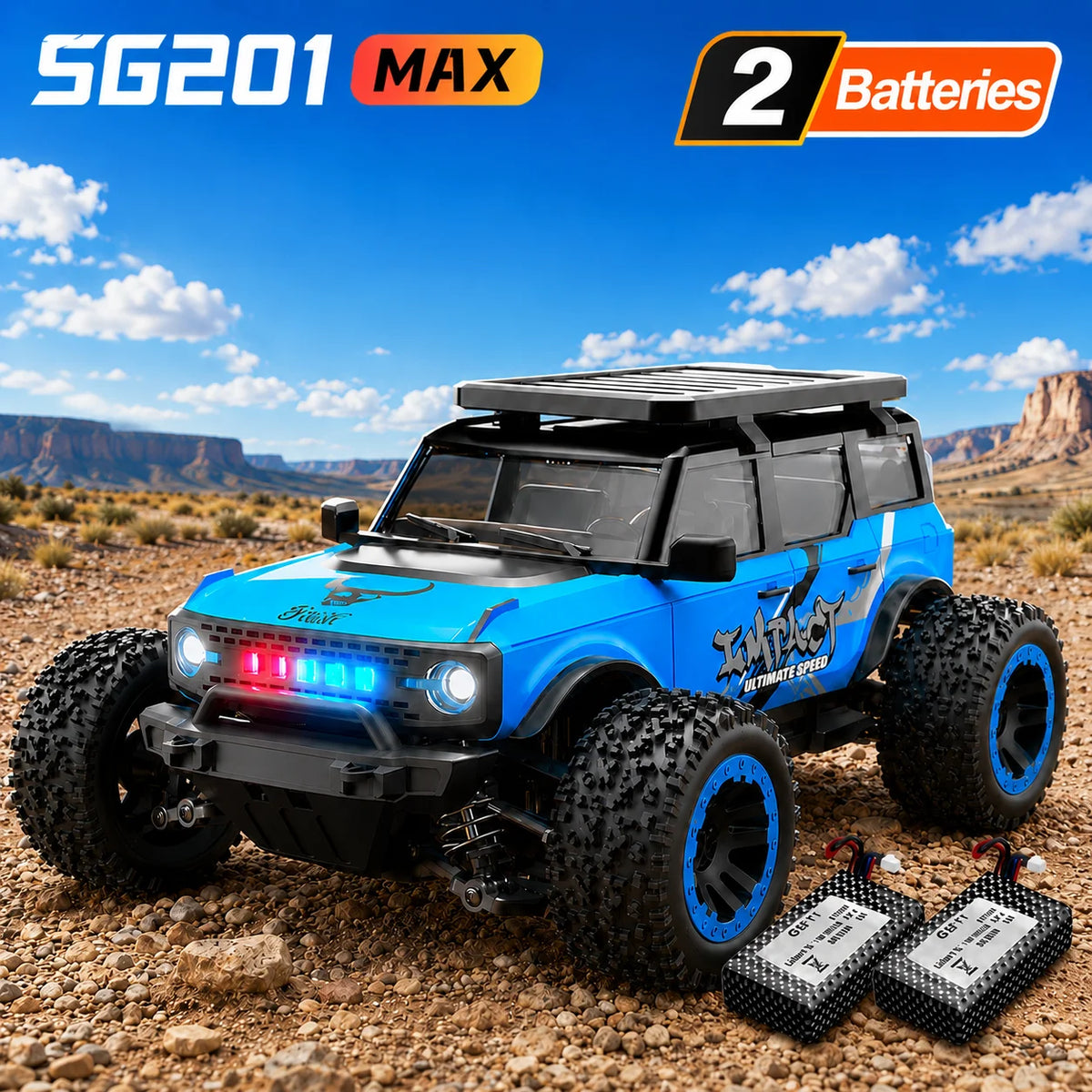 ZNLYRION SG201MAX PRO1:20 4WD RC Car 40KM/H Brushed or 55KM/H Brushless Full Proportional Remote Control Truck with LED Lights Independent Suspension Metal Drive Shaft